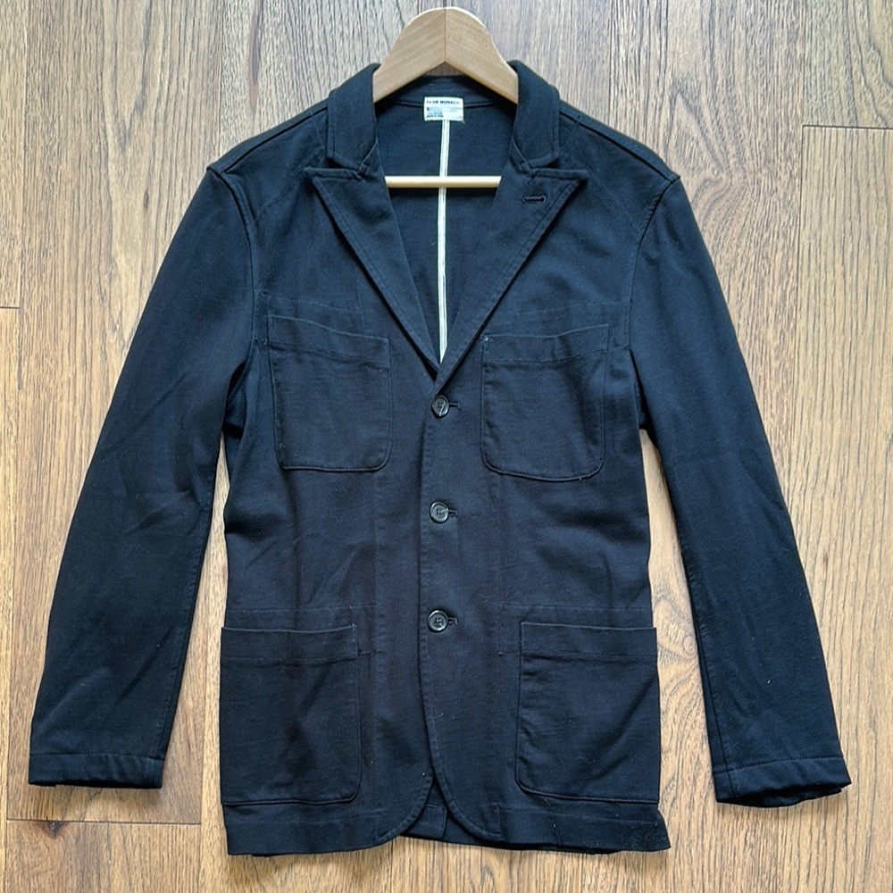 Club Monaco Black Knit Lightweight  Jacket Size XS Great Condition